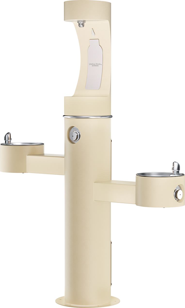 Halsey Taylor 4430BF1U | Freestanding Tri-level Bottle Filling Station | Filterless, Non-refrigerated