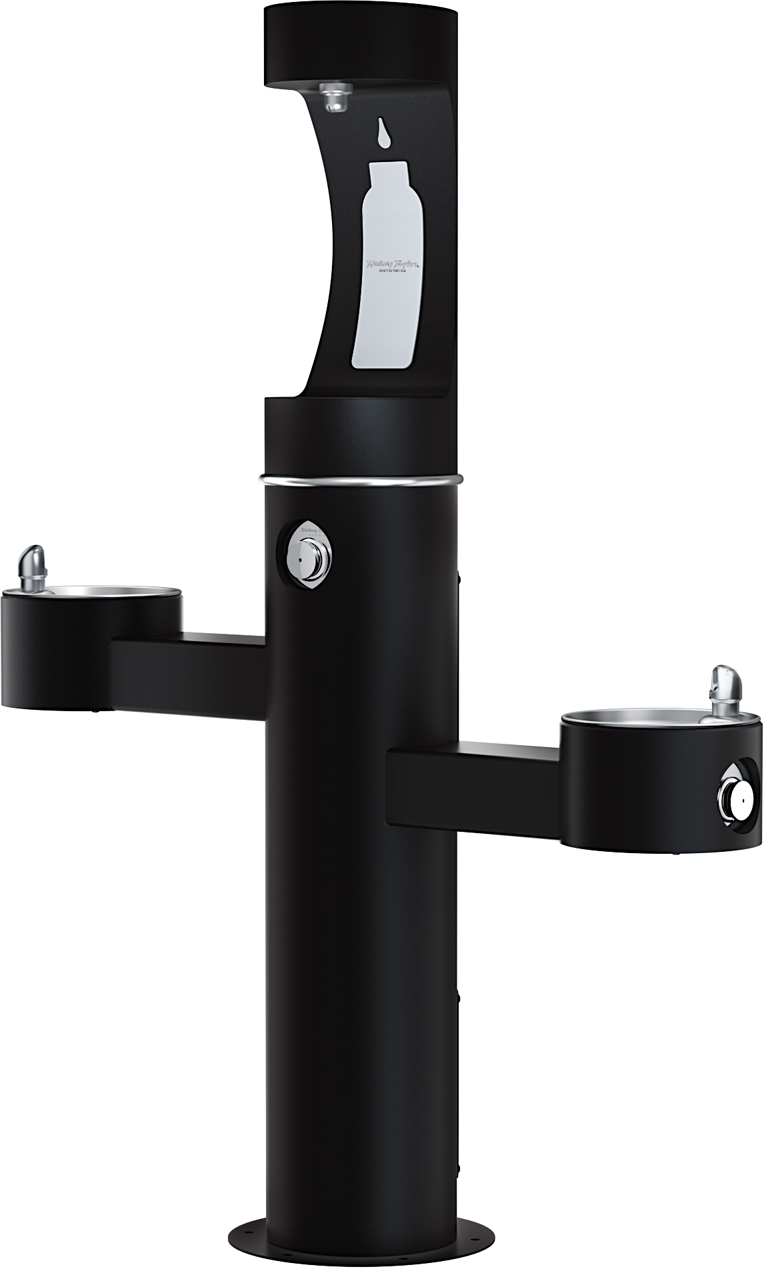 Halsey Taylor 4430BF1U | Freestanding Tri-level Bottle Filling Station | Filterless, Non-refrigerated
