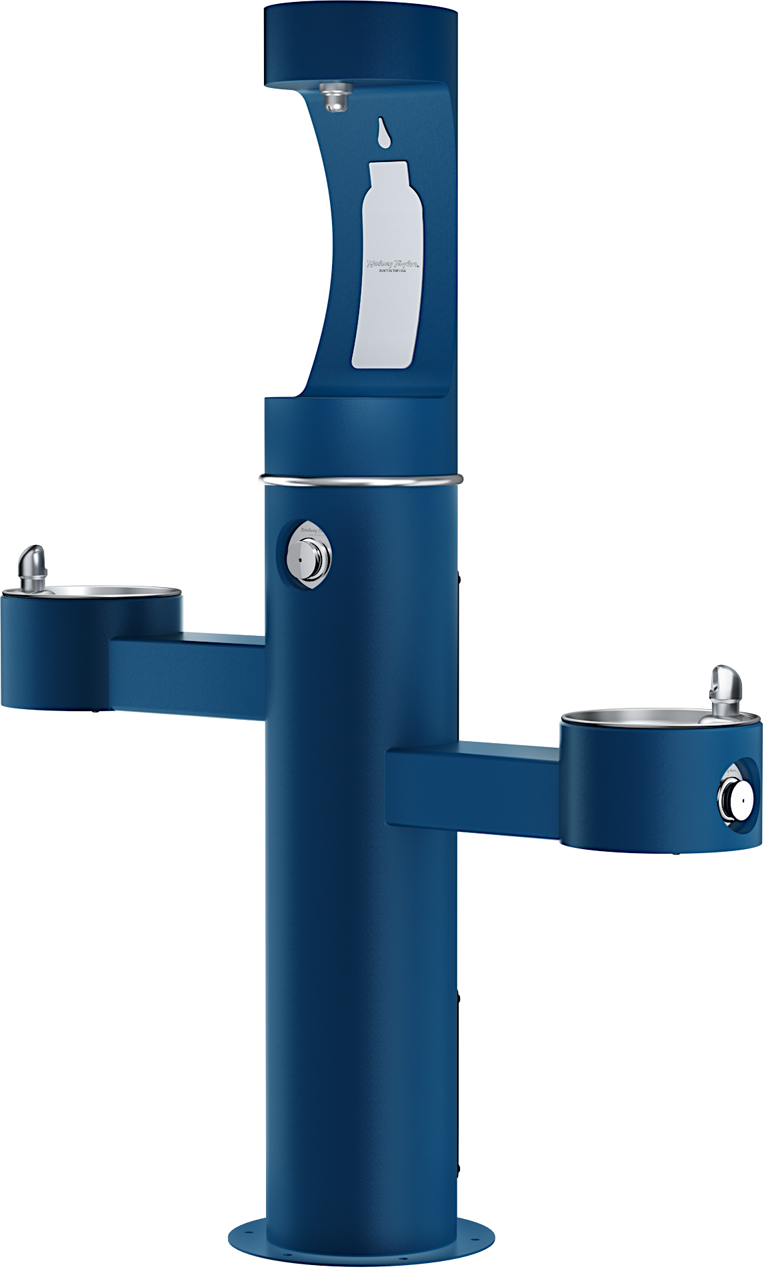 Halsey Taylor 4430BF1U | Freestanding Tri-level Bottle Filling Station | Filterless, Non-refrigerated