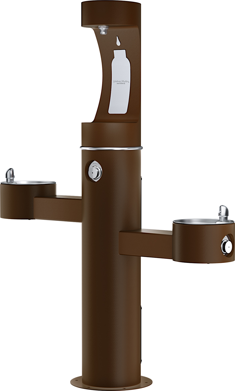 Halsey Taylor 4430BF1U | Freestanding Tri-level Bottle Filling Station | Filterless, Non-refrigerated