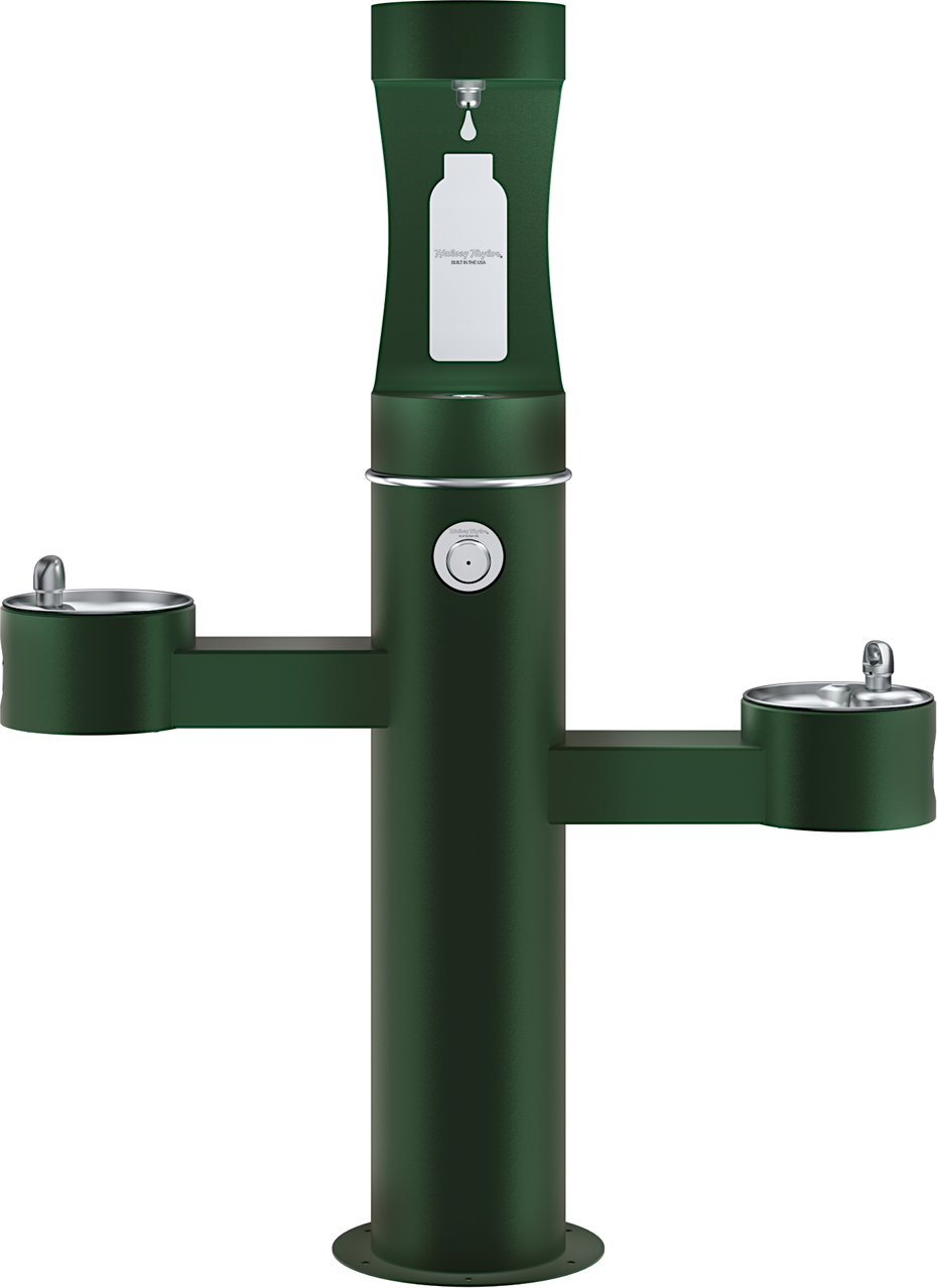 Halsey Taylor 4430BF1U | Freestanding Tri-level Bottle Filling Station | Filterless, Non-refrigerated