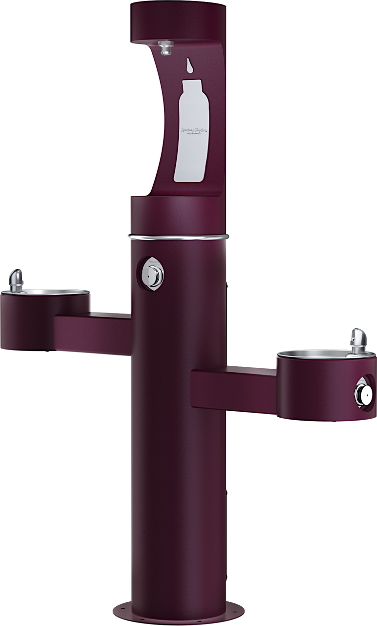 Halsey Taylor 4430BF1U | Freestanding Tri-level Bottle Filling Station | Filterless, Non-refrigerated