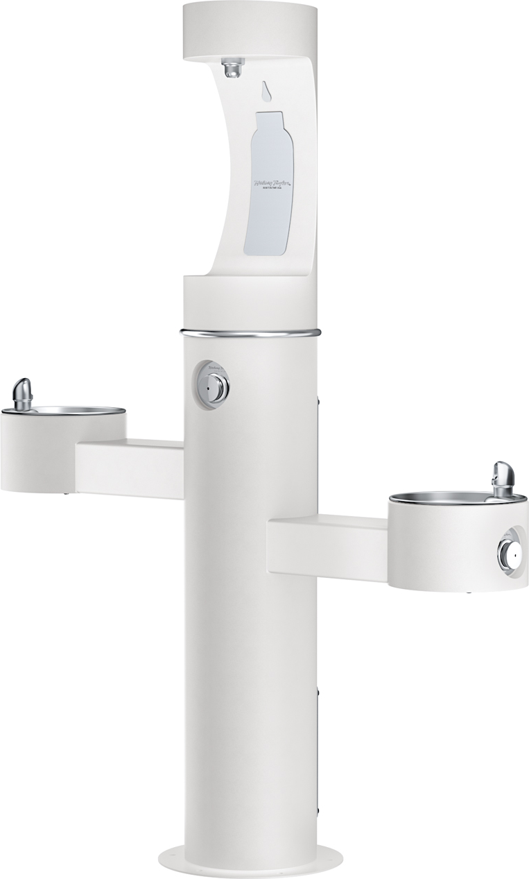 Halsey Taylor 4430BF1U | Freestanding Tri-level Bottle Filling Station | Filterless, Non-refrigerated