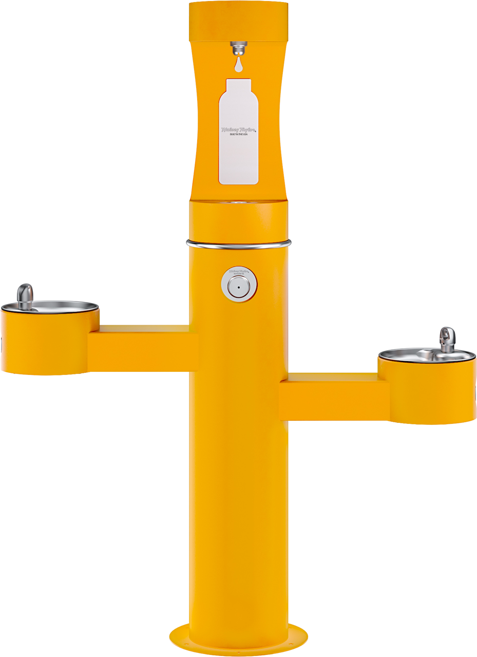 Halsey Taylor 4430BF1U | Freestanding Tri-level Bottle Filling Station | Filterless, Non-refrigerated