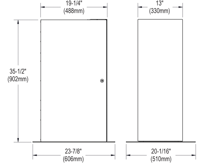 Elkay DSCABWH | Water Dispenser Cabinet | Stainless Steel (To be used along a DSWH160UVPC) - BottleFillingStations.com