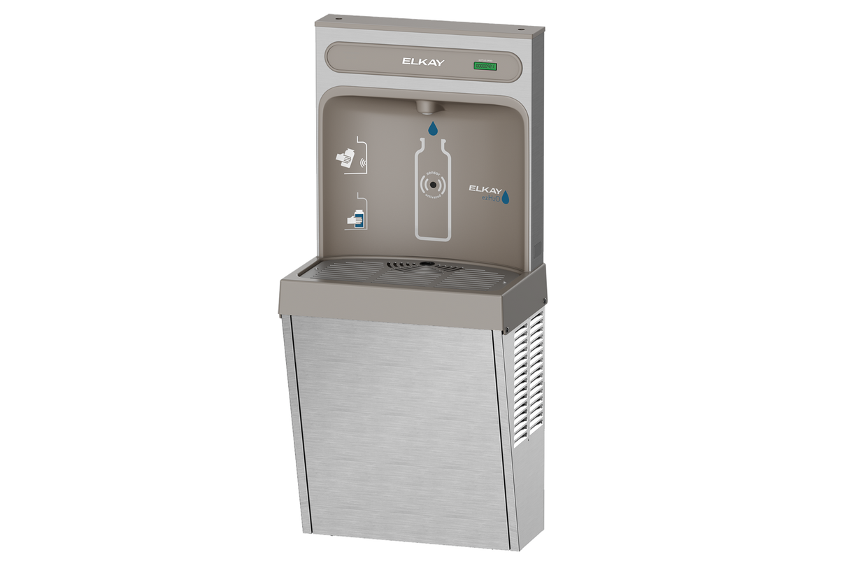 Elkay EZ8WSSSMC | Surface Mount Bottle Filler | Filterless, Refrigerated, Hands-free
