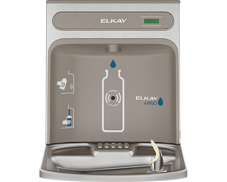 Elkay EZWSRK | Retrofit Bottle Filler Kit | Filterless, Stainless Steel, For use with EZ-style fountains - BottleFillingStations.com
