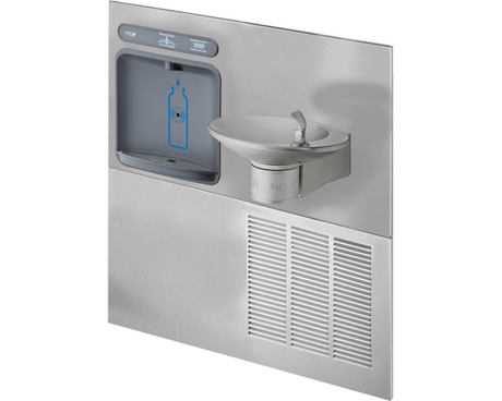 Halsey Taylor HTHB-OVL-RF | Retrofit Bottle Filler Kit | Filterless, Stainless Steel color finish, For use with  OVL-II fountains - BottleFillingStations.com