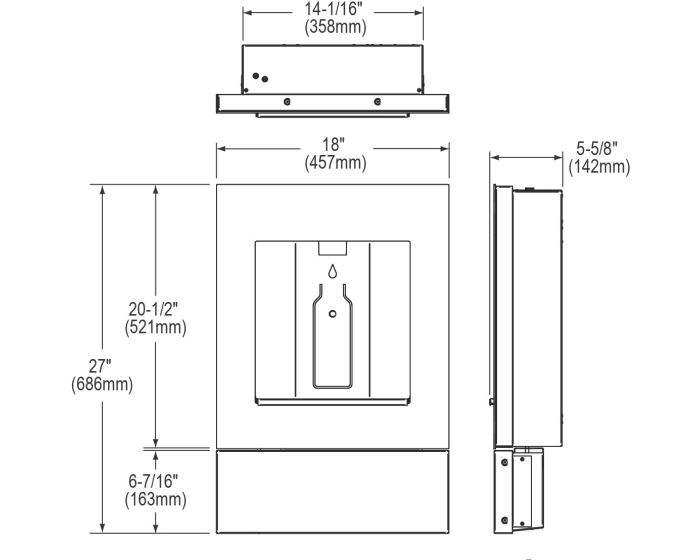 Elkay LBWD00 | Liv Built-in Water Dispenser | Filtered, Non-refrigerated - BottleFillingStations.com