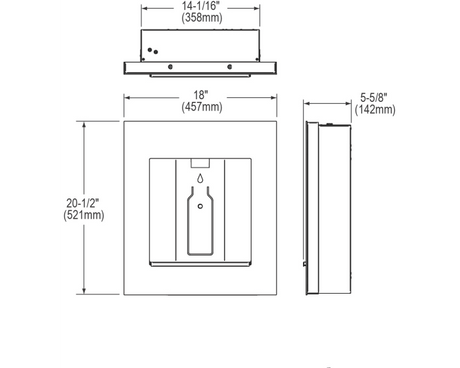 Elkay LBWD06 | Liv Built-in Water Dispenser | Filtered, Includes Remote Chiller - BottleFillingStations.com