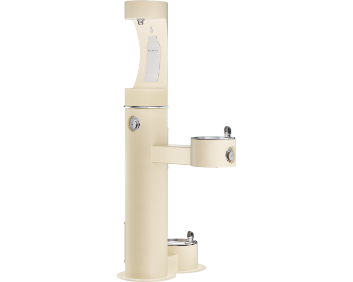 Elkay LK4420BF1UDBFRK | Freestanding Bottle Filling Station | Filterless, Non-refrigerated, Freeze-resistant, Includes a Dog-bowl / Pet fountain - BottleFillingStations.com