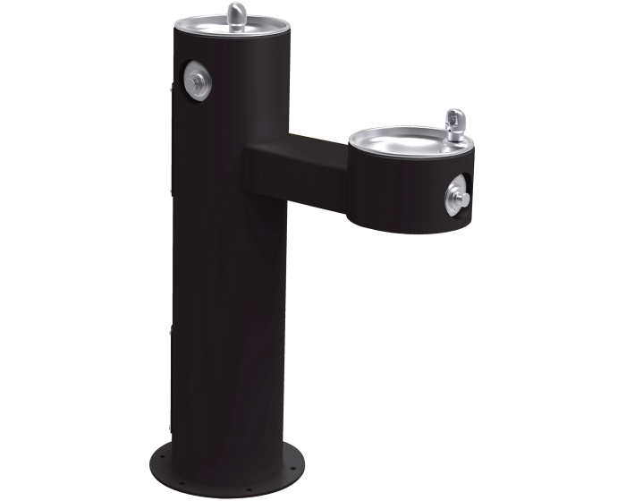 Elkay LK4420FRK | Outdoor Freestanding Bi-Level Drinking Fountain | Filterless, Non-Refrigerated, Freeze Resistant