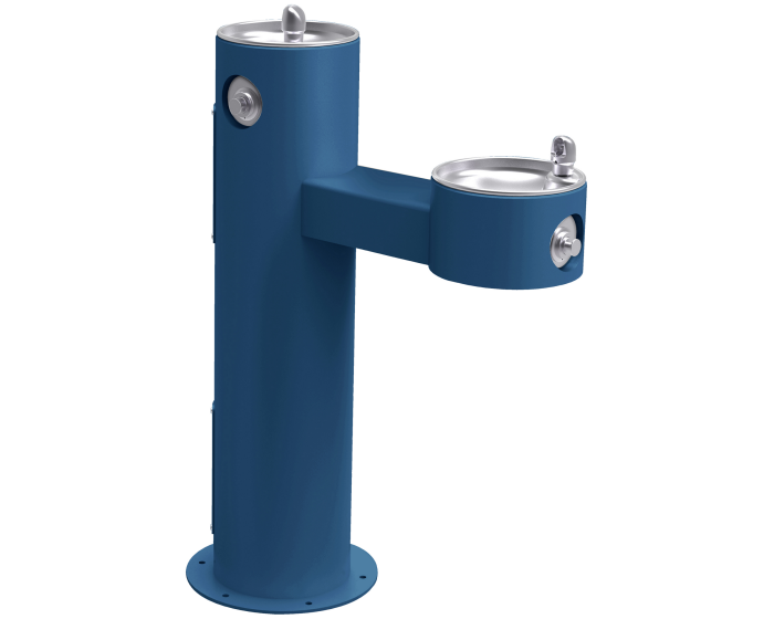 Elkay LK4420FRK | Outdoor Freestanding Bi-Level Drinking Fountain | Filterless, Non-Refrigerated, Freeze Resistant