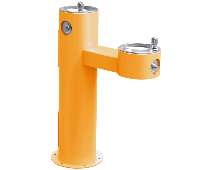Elkay LK4420FRK | Outdoor Freestanding Bi-Level Drinking Fountain | Filterless, Non-Refrigerated, Freeze Resistant