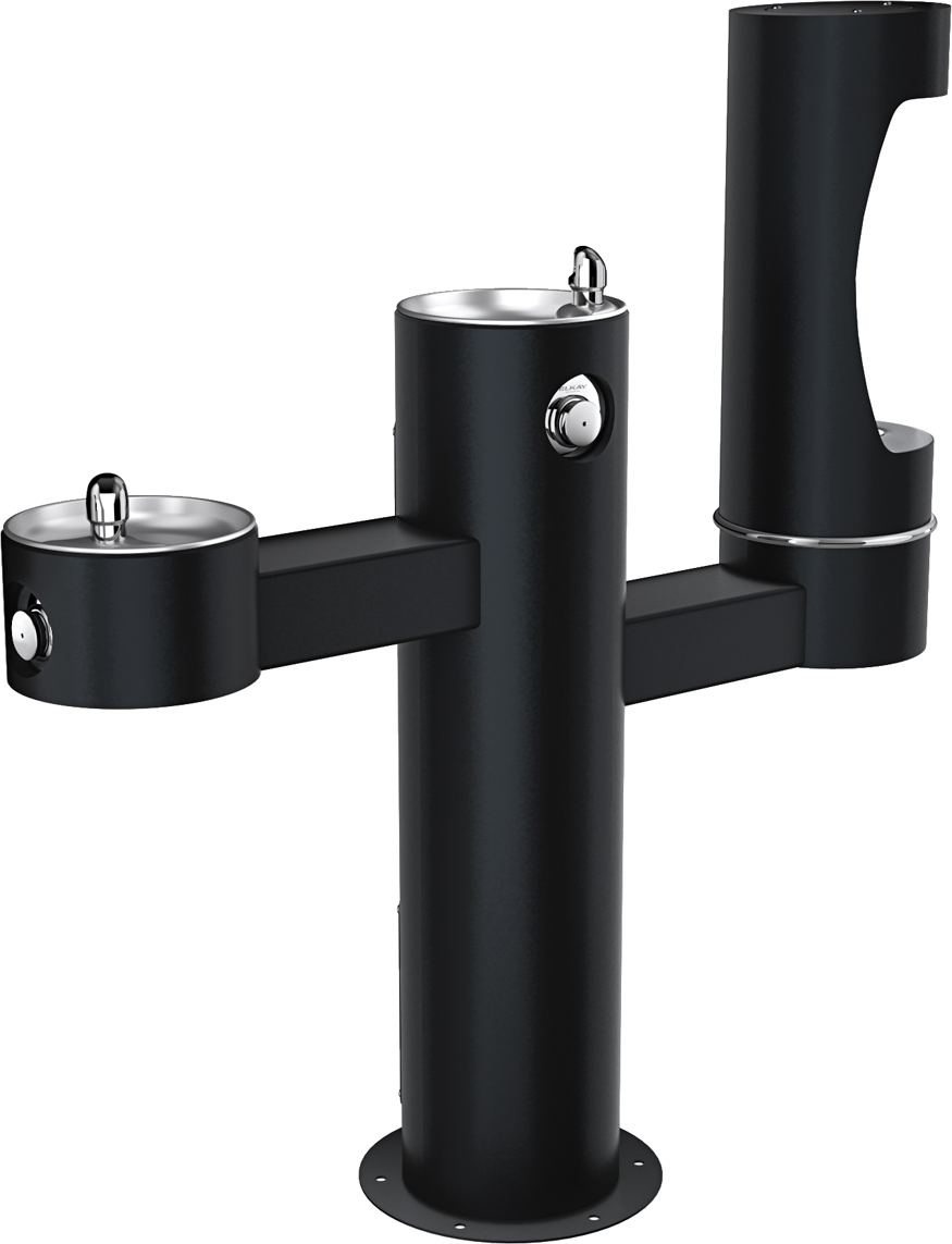 Elkay LK4430BF1LFRK | Freestanding Tri-level Bottle Filling Station | Filterless, Non-refrigerated