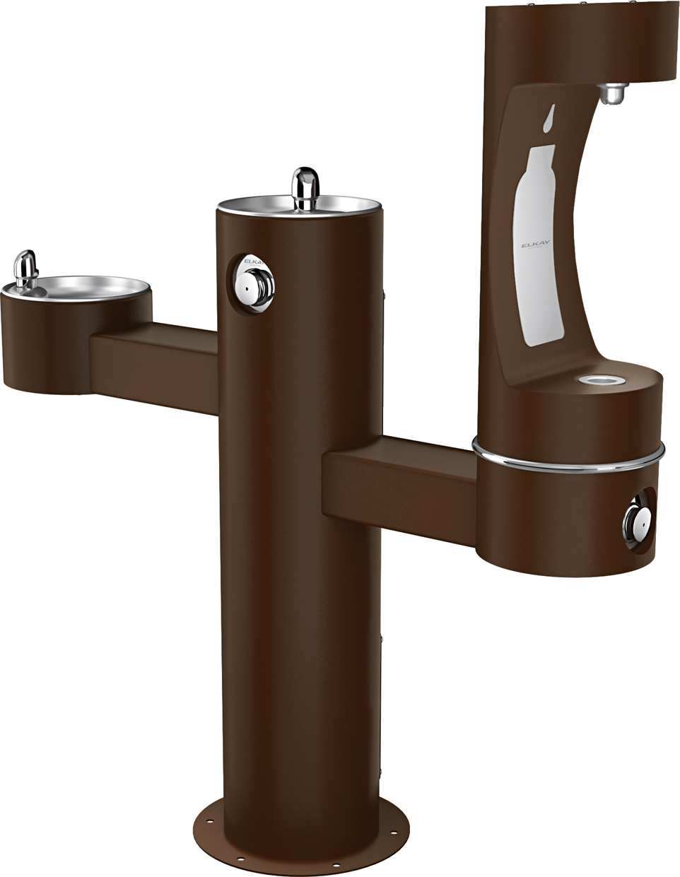 Elkay LK4430BF1LFRK | Freestanding Tri-level Bottle Filling Station | Filterless, Non-refrigerated