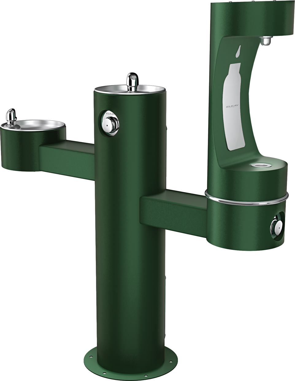 Elkay LK4430BF1LFRK | Freestanding Tri-level Bottle Filling Station | Filterless, Non-refrigerated