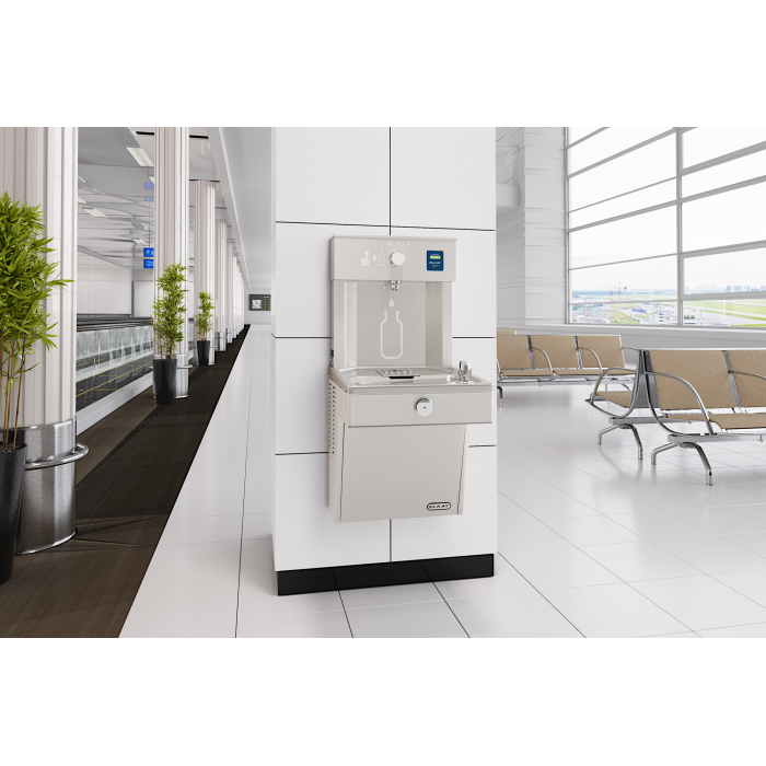 Elkay LVRC8WSK | Wall-mount Bottle Filling Station | Filtered, Refrigerated, VRC-style fountain, Fully Vandal-resistant - BottleFillingStations.com