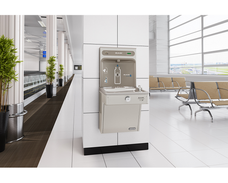 Elkay LVRCGRN8WSK | Wall-mount Bottle Filling Station | Filtered, High-efficiency chiller, VRC-style fountain - BottleFillingStations.com