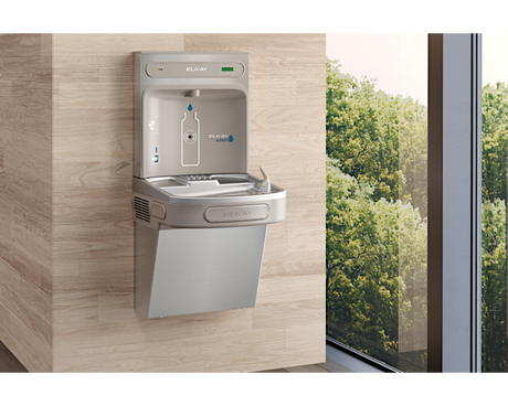 Elkay LZS8WSSK | Wall-mount Bottle Filling Station | Filtered, Refrigerated, EZ-style fountain, Stainless Steel - BottleFillingStations.com