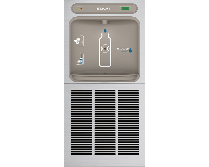 Elkay LZWSM8K | In-wall Bottle Filler | Filtered, Refrigerated, Hands-free (comes with Mounting Frame) - BottleFillingStations.com