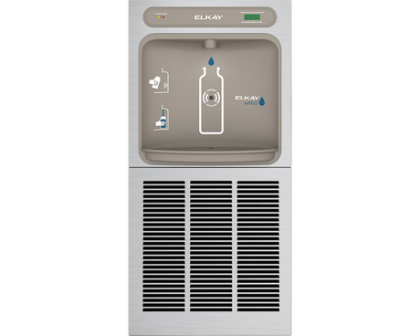 Elkay LZWSM8K | In-wall Bottle Filler | Filtered, Refrigerated, Hands-free (comes with Mounting Frame) - BottleFillingStations.com