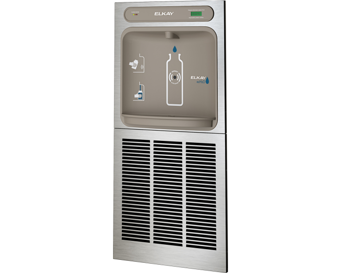 Elkay LZWSM8K | In-wall Bottle Filler | Filtered, Refrigerated, Hands-free (comes with Mounting Frame) - BottleFillingStations.com