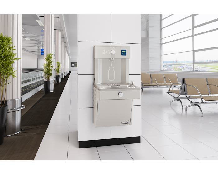 Elkay VRC8WSK | Wall-mount Bottle Filling Station | Filterless, Refrigerated, VRC-style fountain, Fully Vandal-resistant - BottleFillingStations.com