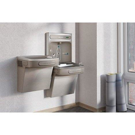 Elkay EZSTL8WSVRLK | Bi-Level Versatile Wall-mounted Bottle Filling Station | Filterless, Refrigerated, Granite Gray - BottleFillingStations.com