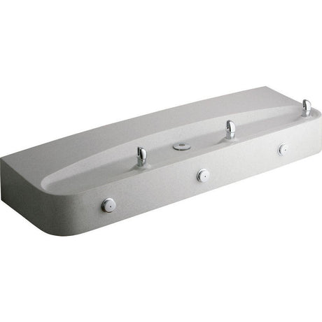 Elkay EDFPVR320RC | Soft-sides Triple Drinking Fountain | Filterless, Non-refrigerated, White granite - BottleFillingStations.com