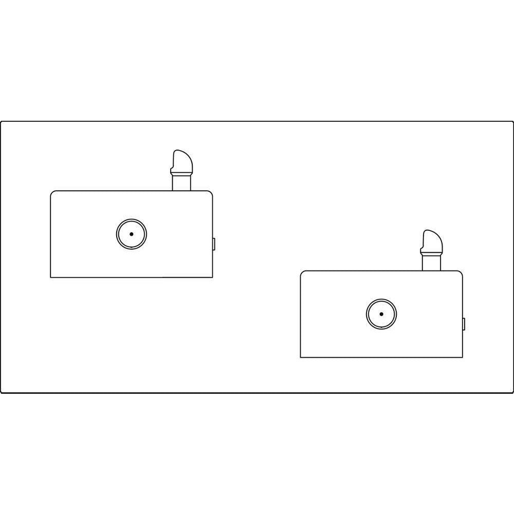 Elkay EHWM217C | In-wall Bi-Level Soft-sides Drinking Fountain | Filterless, Non-refrigerated, Fully Vandal-resistant, Stainless Steel - BottleFillingStations.com