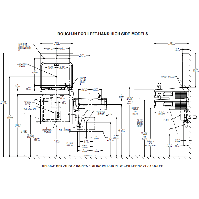 Elkay EZSTLG8WSLK | Wall-mount Versatile Bi-level Bottle Filling Station |  Filterless, High-efficiency chiller, EZ-style fountains, Granite Gray - BottleFillingStations.com