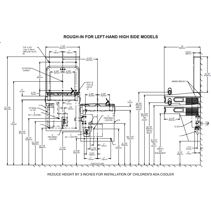 Elkay EZSTLG8WSSK | Wall-mount Versatile Bi-level Bottle Filling Station | Filterless, High-efficiency chiller, EZ-style fountains, Stainless Steel - BottleFillingStations.com