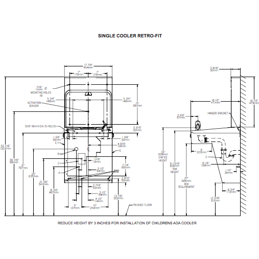 Elkay EMABFWS-RF | Retrofit Bottle Filler | Filterless (For use with EMAB-style fountains) - BottleFillingStations.com