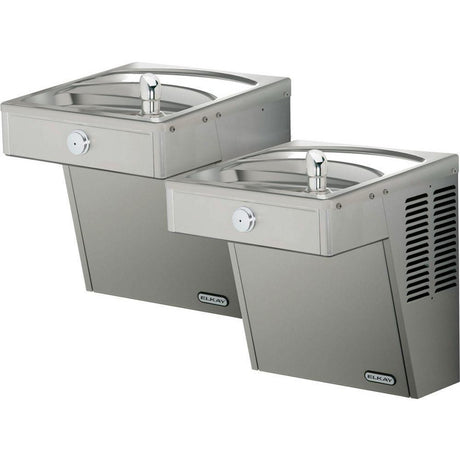 Elkay VRCTL8SC | Wall-mount Bi-level VRC-style Drinking Fountain | Filterless, Refrigerated, Fully Vandal-resistant - BottleFillingStations.com