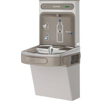 Elkay LZS8WSVRLK | Wall-mount Bottle Filling Station | Filtered, Refrigerated, EZ-style Fountain Vandal-resistant Bubbler, Granite Gray - BottleFillingStations.com
