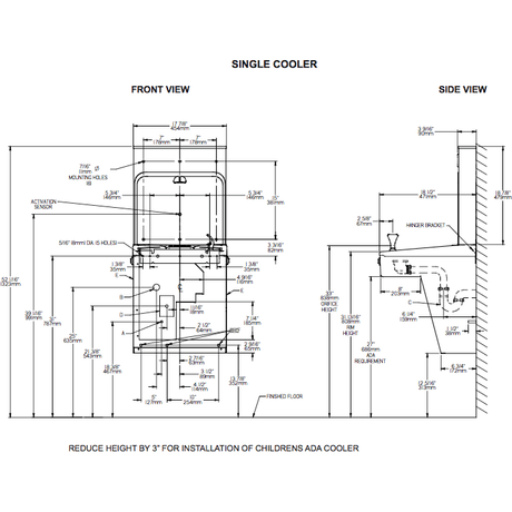 Halsey Taylor HTHB-HAC-RF | Retrofit Bottle Filler Kit | Filtered, Stainless Steel, For use with HAC-style fountains  - BottleFillingStations.com