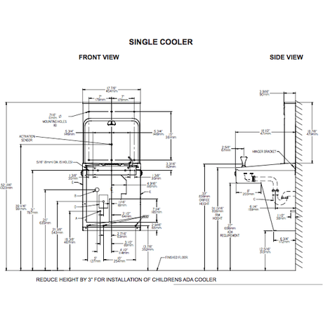 Halsey Taylor HTHB-HAC-RF-NF | Retrofit Bottle Filler Kit | Filterless, Stainless Steel, For use with HAC-style fountains  - BottleFillingStations.com