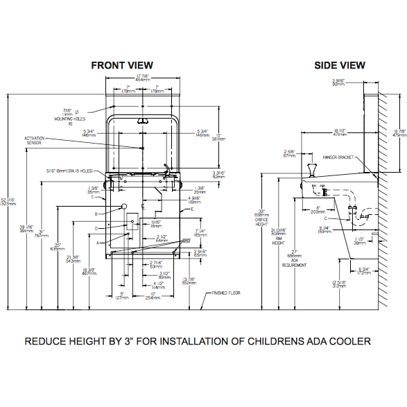 Halsey Taylor HTHB-HACG8SS-WF | Wall-mounted Bottle Filling Station | Filtered, High-efficiency chiller, HAC-style fountain, Stainless Steel color finish - BottleFillingStations.com