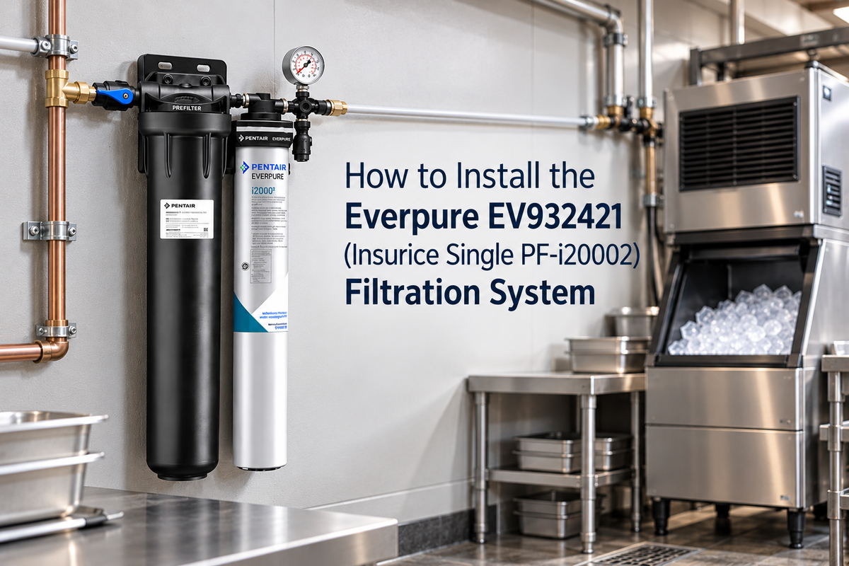 Everpure EV932421 (Insurice Single PF‑i20002) Filtration System Installation