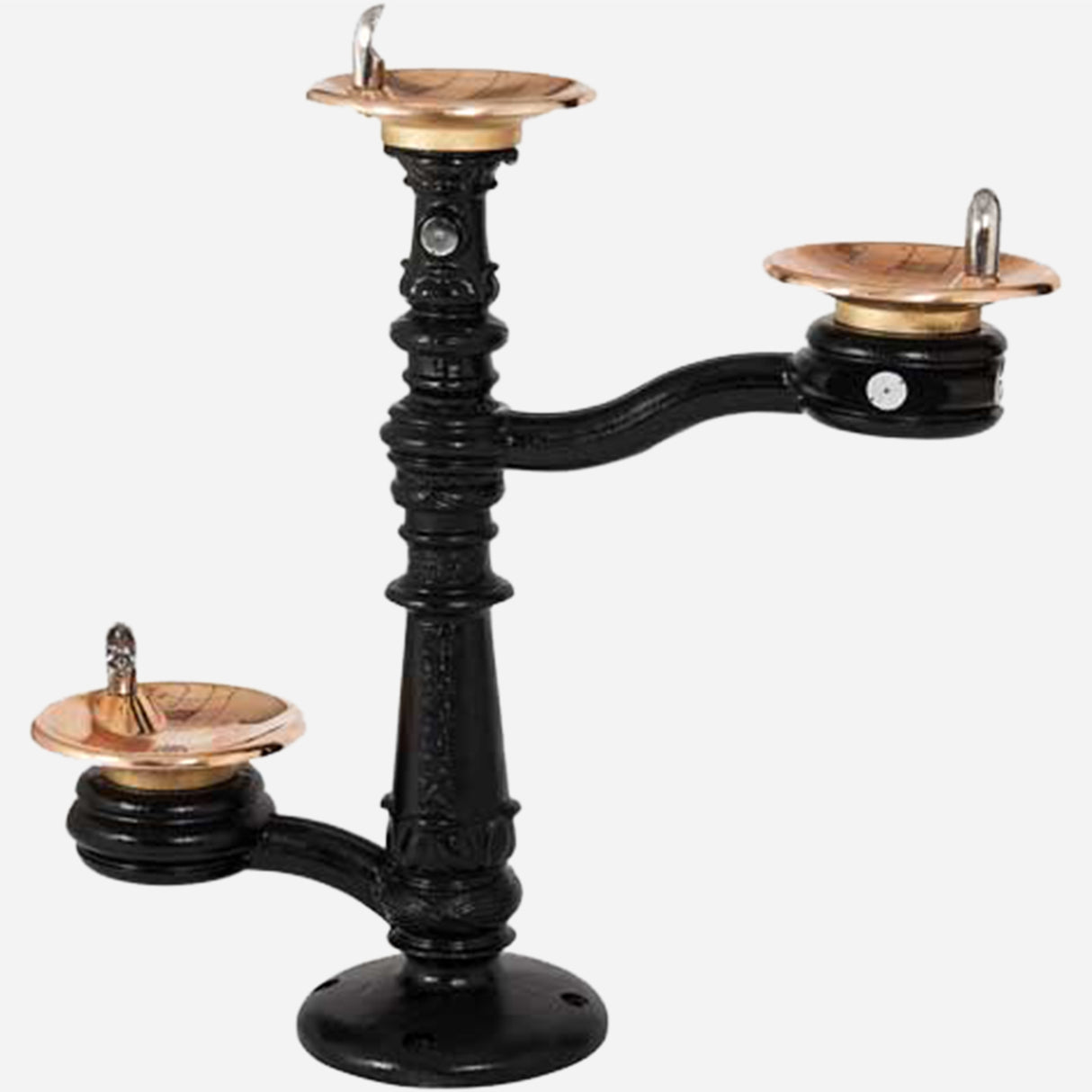Murdock M-C76B Series Pedestal Drinking Fountain with Dual Height Bowls for Public Spaces