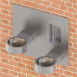 Murdock M-OBR4-GRD Series Recessed Outdoor Bottle Filler with Bi-Level Drinking Fountains
