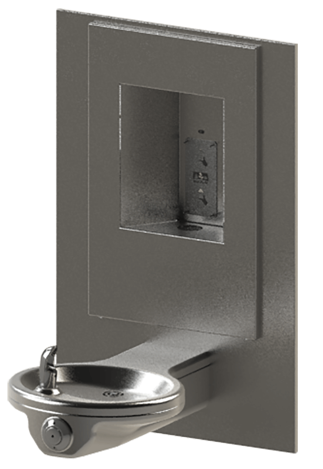 Murdock A131-VR-BF | Oval Bowl Drinking Fountain with Recessed Bottle Filler