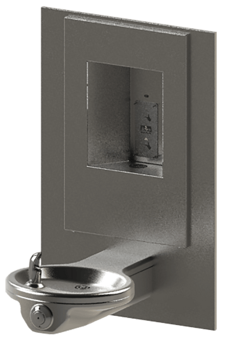 Murdock A131-VR-BF | Oval Bowl Drinking Fountain with Recessed Bottle Filler