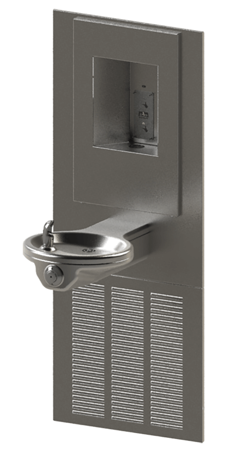 Murdock A131.8-VR-BF Series Refrigerated Oval Bowl Fountain with Recessed Bottle Filler