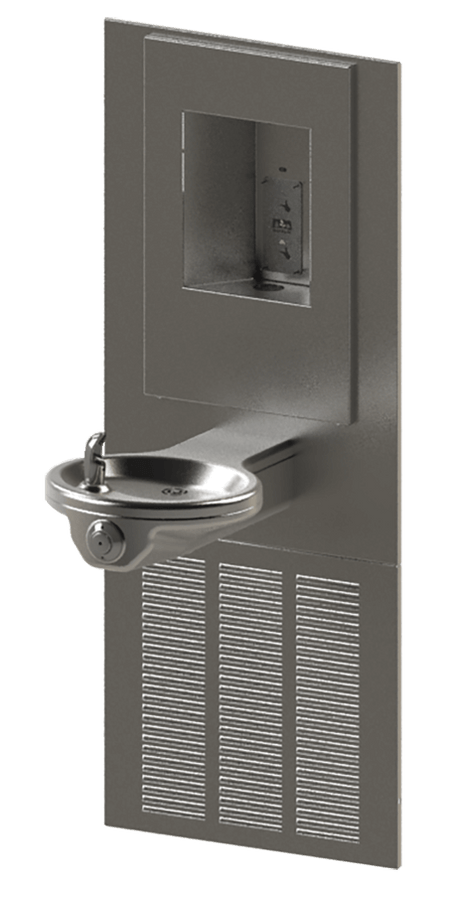 Murdock A131.8-VR-BF Series Refrigerated Oval Bowl Fountain with Recessed Bottle Filler