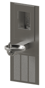 Murdock A131.8-VR-BF Series Refrigerated Oval Bowl Fountain with Recessed Bottle Filler