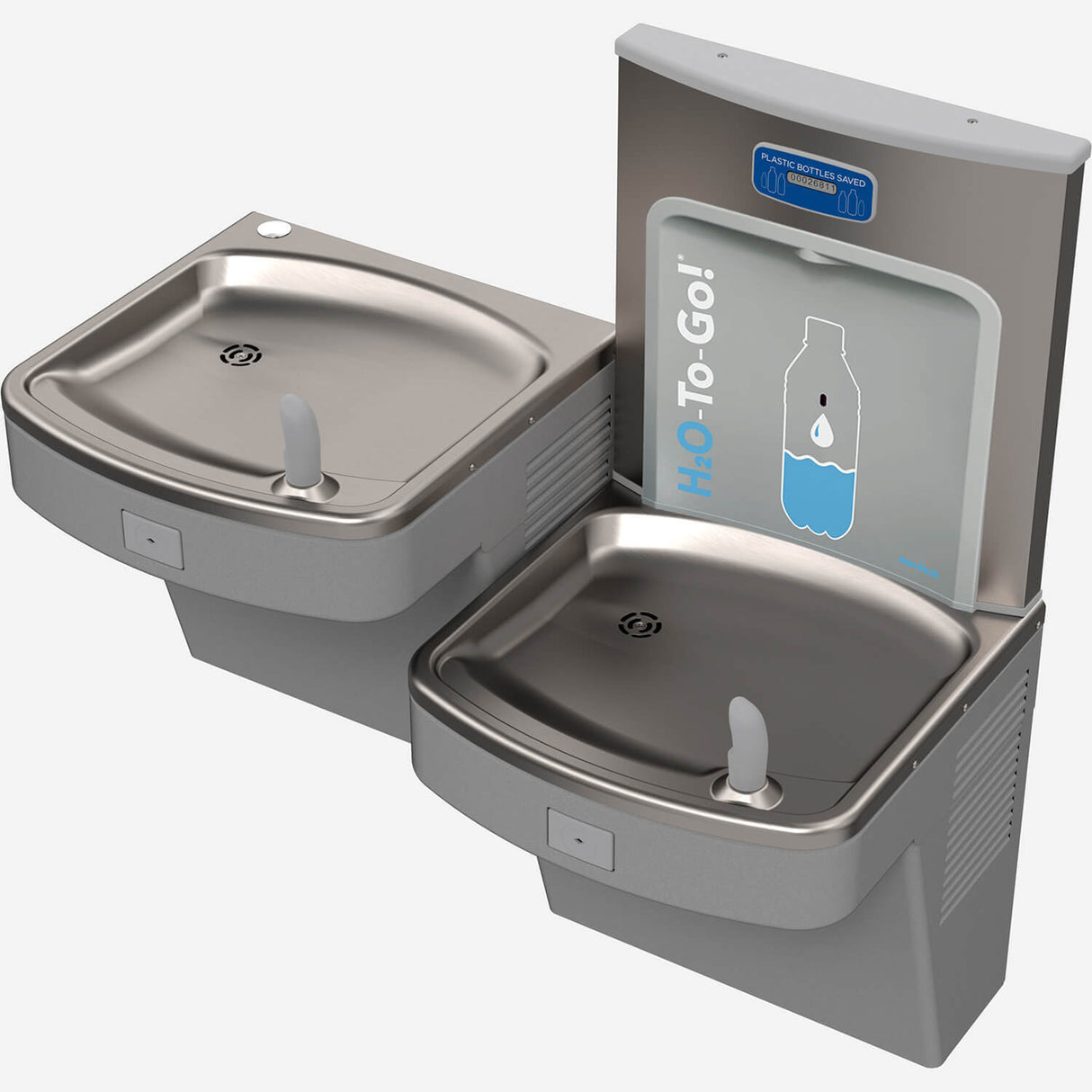 Murdock A172.8-UG-BF12 Series Bi-Level Water Cooler with H2O-to-Go! Touchless Bottle Filler & Refrigeration
