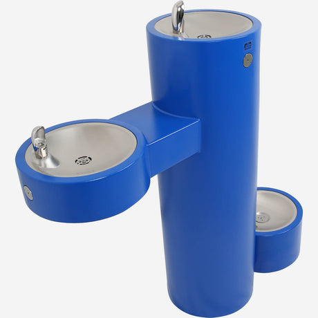 Murdock GRM45 | Round Pedestal Outdoor Drinking Fountain w/ Vandal-Resistant Design