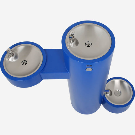 Murdock GRM45 | Round Pedestal Outdoor Drinking Fountain w/ Vandal-Resistant Design